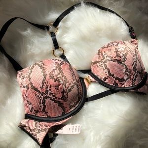 VS Pink Snake print Set